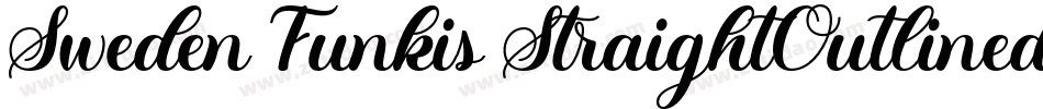Sweden Funkis StraightOutlined字体转换